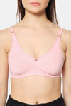 Bleeding Heart Double Layered Non Wired Full Coverage T-Shirt Bra - Rose pink — thumbnail 5